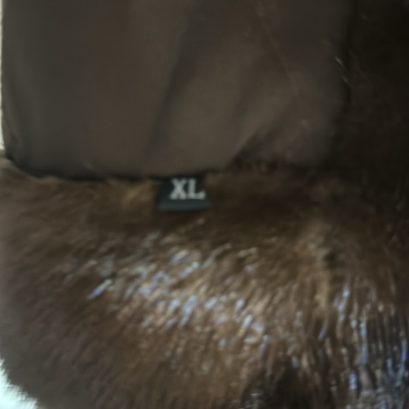 Custom Genuine Mink Lined Jean Jacket XL Pit To Pit 20” Shoulder To Waist 23” - Picture 9 of 9